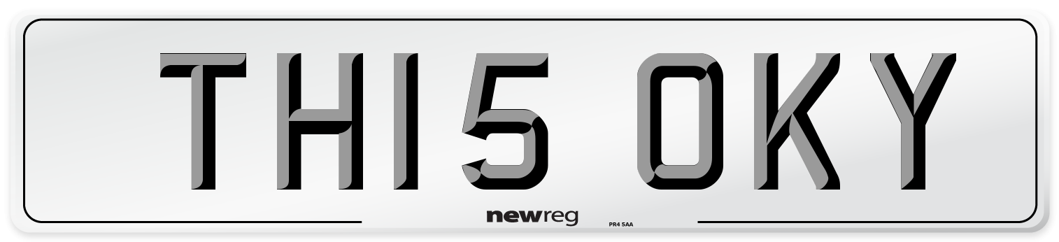 TH15 OKY Number Plate from New Reg